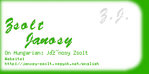 zsolt janosy business card